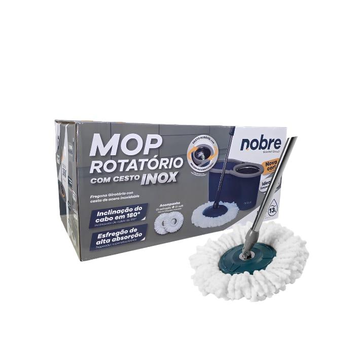 Mop Rotatório Cesto Inox c/2 refis